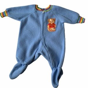 Vintage 80s Kent Hallmark Footed Sleeper Pajamas